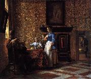 Pieter de Hooch Interior with Figures Germany oil painting artist